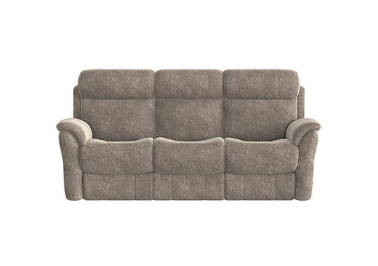 Relax Station Revive 3 Seater Fabric Manual Recliner Sofa - Mink