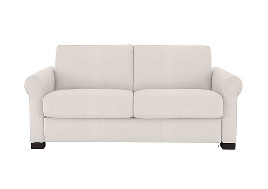 Nicoletti - Alcova 2 Seater Fabric Sofa with Scroll Arms - Beige