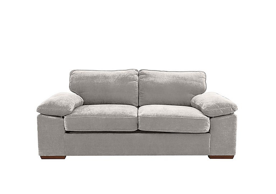 Home 2 Seater Fabric Sofa Bed - Silver
