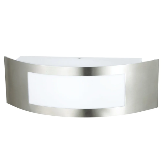 Regis - Stainless Steel Curved Outdoor Wall Light