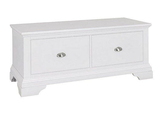 Furnitureland - Emily Blanket Box - White