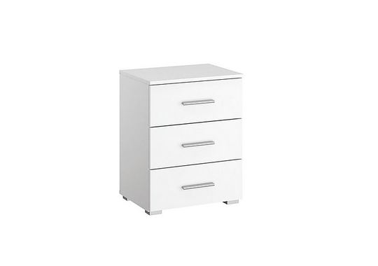 Rauch - Solo 3 Drawer Bedside Chest - White