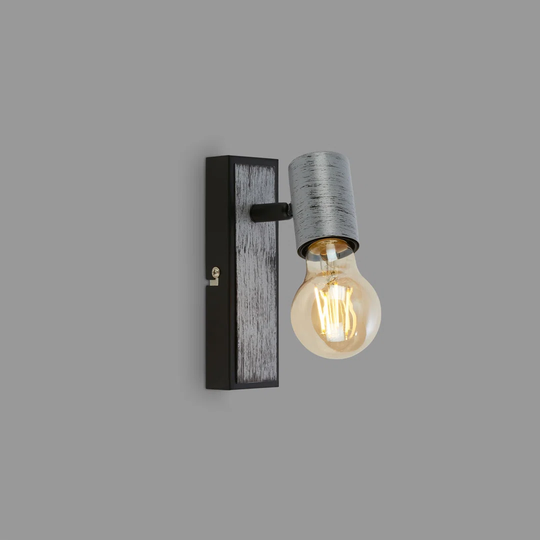 Umaiza 1 - Light Antique Silver Wall Spotlight