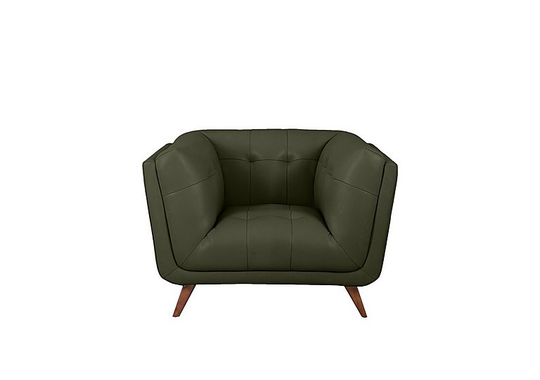 Rene Leather Armchair - Green