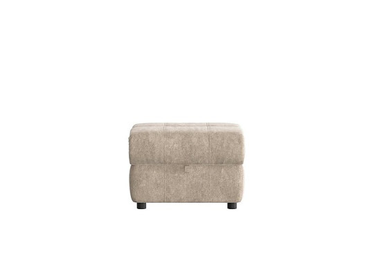 Moreno Fabric Storage Footstool - Cream