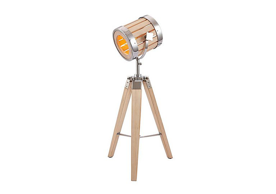 Staithes Natural and Silver Marine Tripod Table Lamp