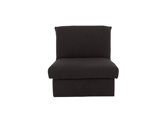 Versatile Fabric Chair Bed - Black