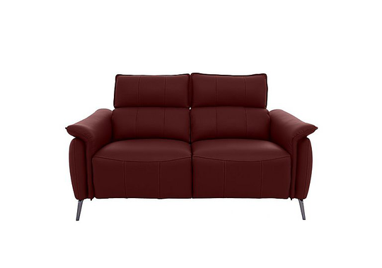 Jude 2 Seater Leather Sofa - Red