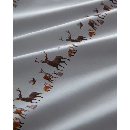 Neola Forest Animal Stripe Duvet Cover Set
