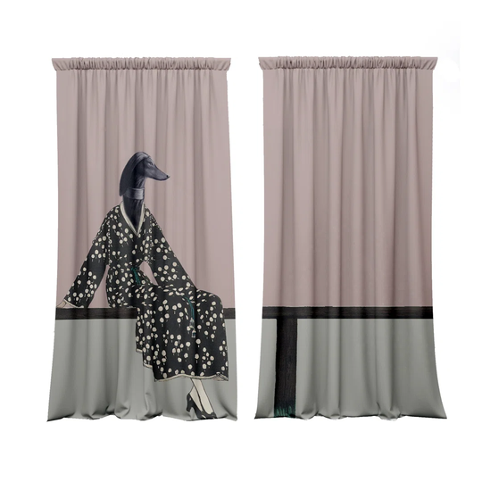 Jaleny Longdog Slot Top Blackout Curtains