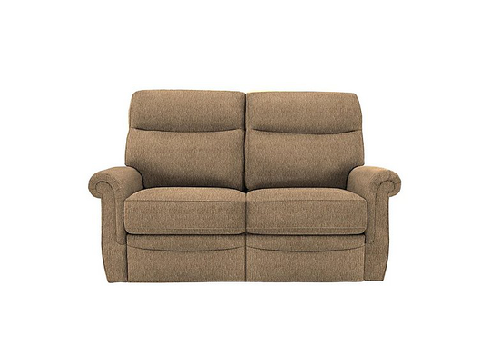 G Plan - Avon 2 Seater Fabric Power Recliner Sofa - Brown