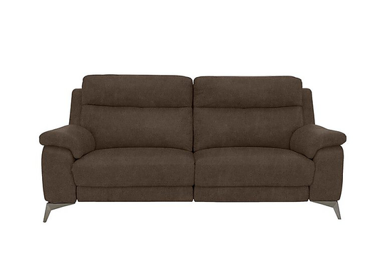 Missouri 3 Seater Fabric Power Recliner Sofa - Grey