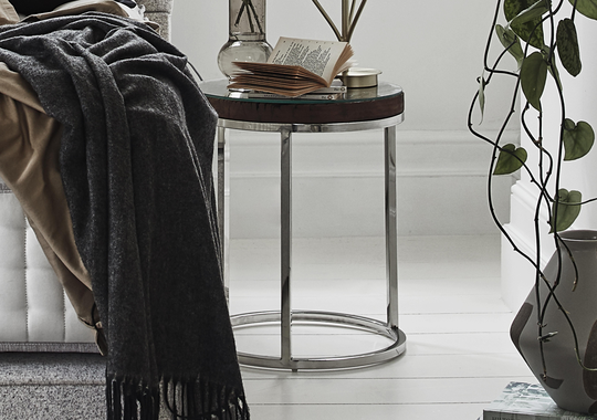 Chennai Round Lamp Table - Brown
