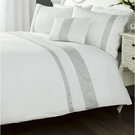 Valencia Geometric Diamante Bed Runner