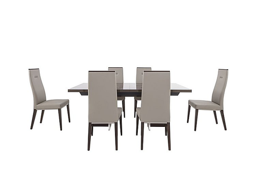 ALF - Corrado Extending Dining Table and 6 Dining Chairs - 210-cm