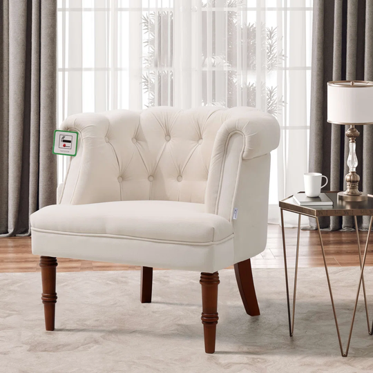 82Cm Tufted Velvet Chesterfield Chair