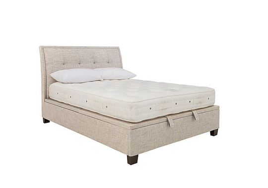 Miles Ottoman Bed Frame - King Size - Beige