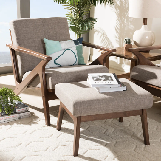 Ulen Lounge Chair and Footstool