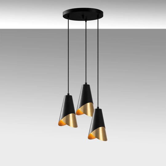 Tunxis 3 - Light Cluster Cone Pendant