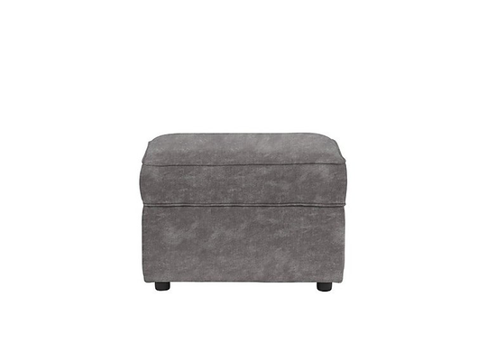 Legend Fabric Storage Footstool - Grey