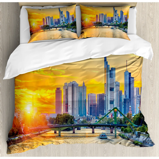 Shelton Multicolour 100% Brushed Microfibre Duvet Cover Set