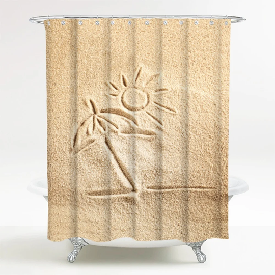 Sunshine Polyester Shower Curtain