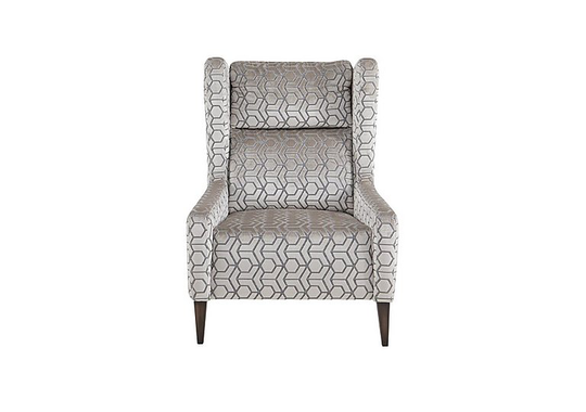 Boutique Splendour Fabric Accent Chair - Grey