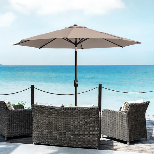 Cassia 2.7m Traditional Parasol