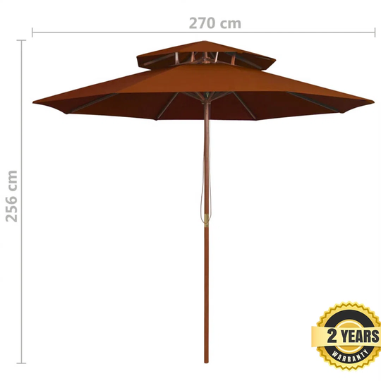 Aggelos 2.7m Traditional Parasol