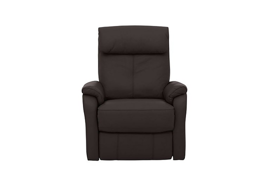 Rowan Leather Swivel Rocker Recliner Armchair - Brown- World of Leather
