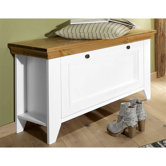 Barbeau Wood Storage Bench