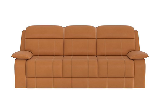 Moreno 3 Seater Leather Sofa - Yellow- World of Leather