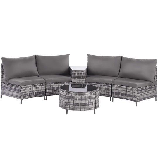 4 - Person Rattan Sofa Seating Group