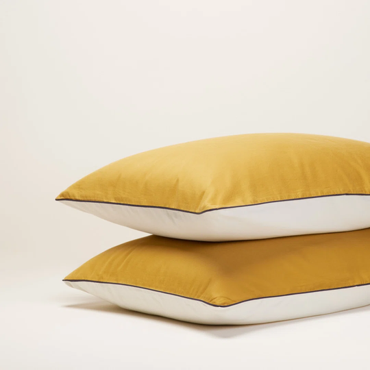 Aden 100% Cotton Button Pillow Protector
