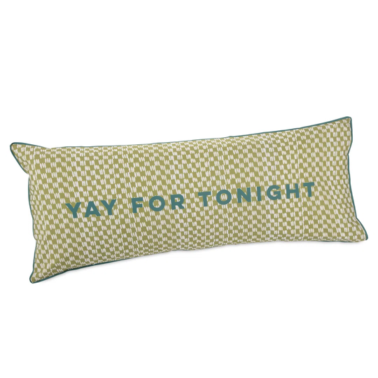 Yay for Tonight Chequered 50.8cm Bolster Cushion Pillow