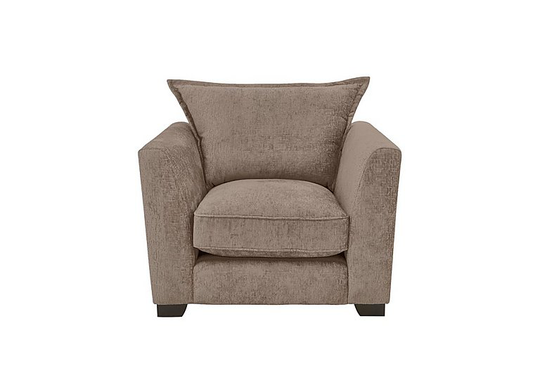 Boutique Lavish Fabric Armchair - Brown