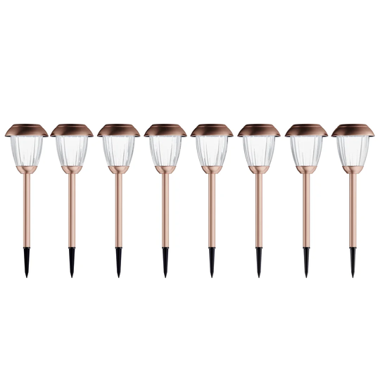 Low Voltage Solar Powered Integrated LED Metal Pathway Light Pack