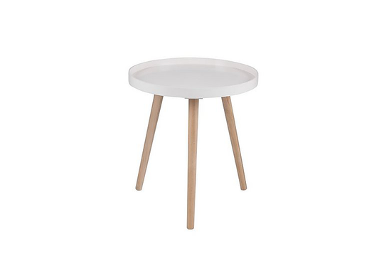 Halston Large Round Side Table - Pink
