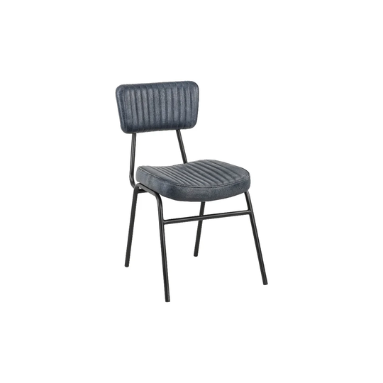 Tall Genuine Leather Upholstered Dining Chair