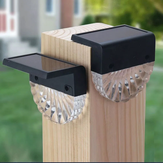 Achorn Black Low Voltage Solar Powered Integrated LED Step Light Pack