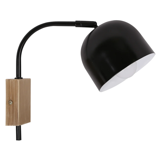 Courtney-May 1 - Light Black Armed Sconce