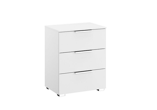 Rauch - Lando 3 Drawer Bedside Table - 65-cm - White
