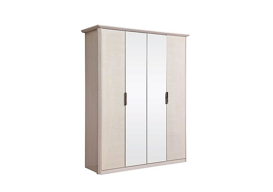 Taormina 4 Door Hinged Wardrobe - Beige