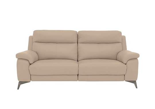 Missouri 3 Seater Leather Power Recliner Sofa - Grey- World of Leather