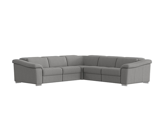 Nicoletti - Galileo Fabric Large Corner Power Recliner Sofa - Grey