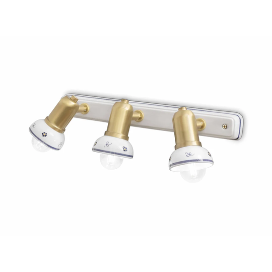 Savona 2 - Light White/Gold Wall Spotlight