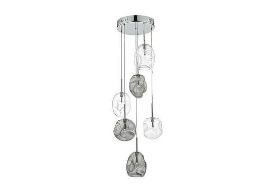 Quinn 6 Light Cluster Ceiling Light - Clear