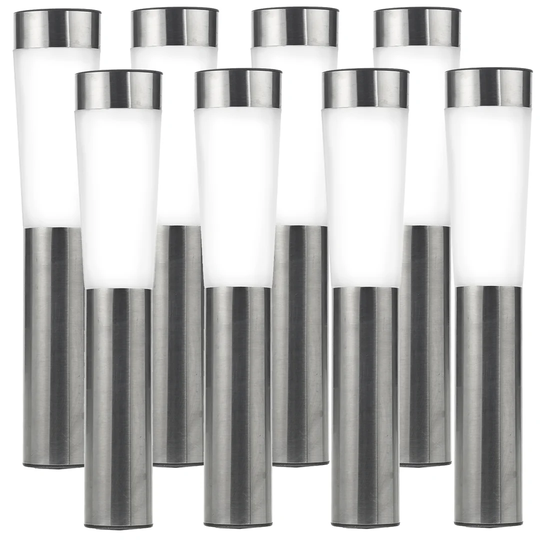 Amaker Stainless Steel 8 Light LED Pathway Lights