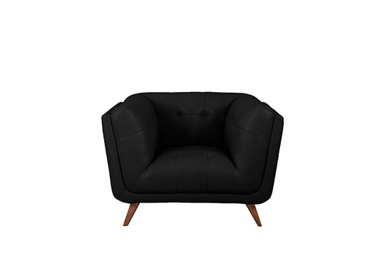 Rene Leather Armchair - Black