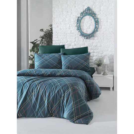 Tyrion Cotton 145 TC Modern & Contemporary 3 Piece Duvet Cover Set